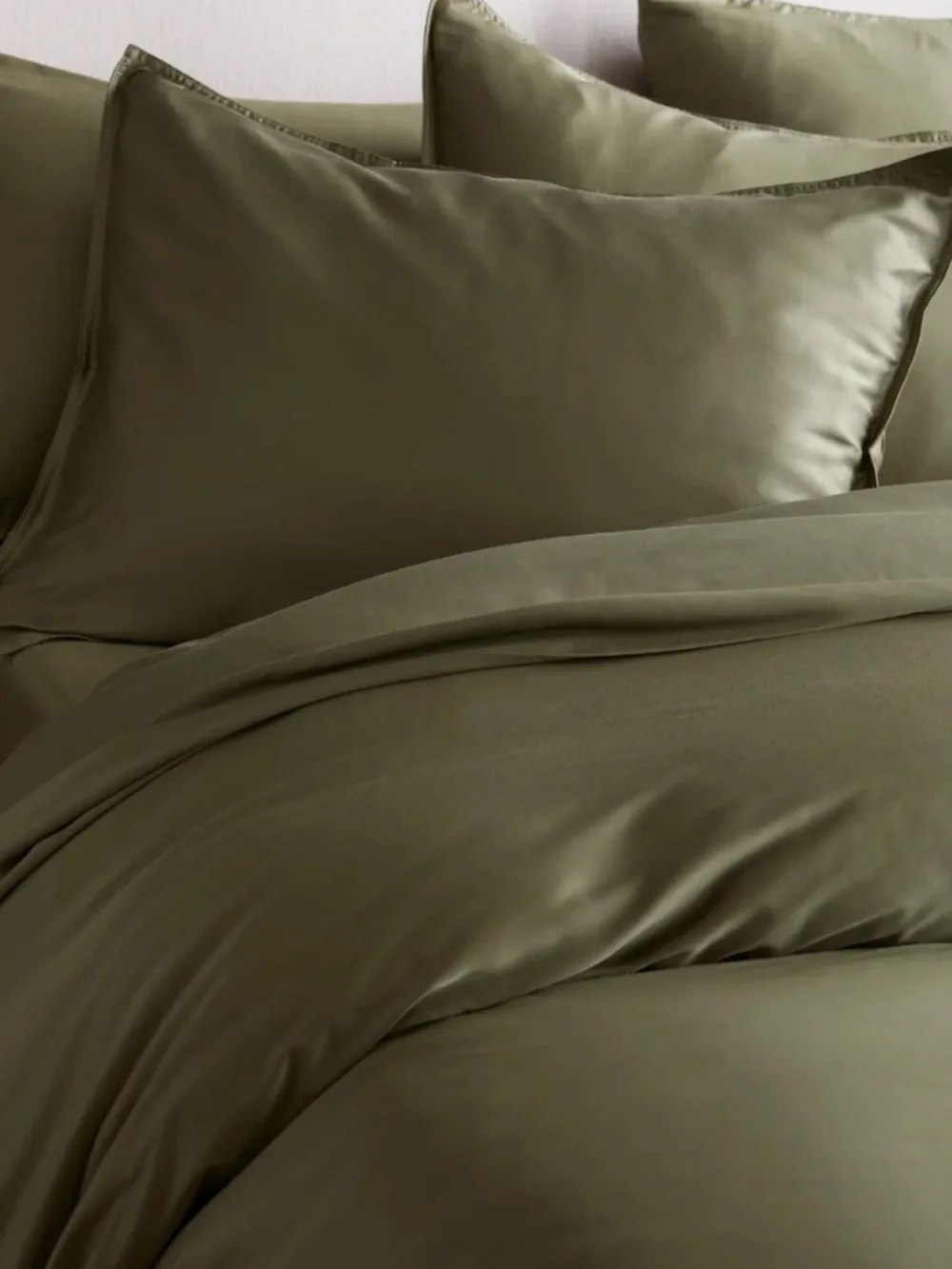 New Bamboo Pillowcase Set King Olive green